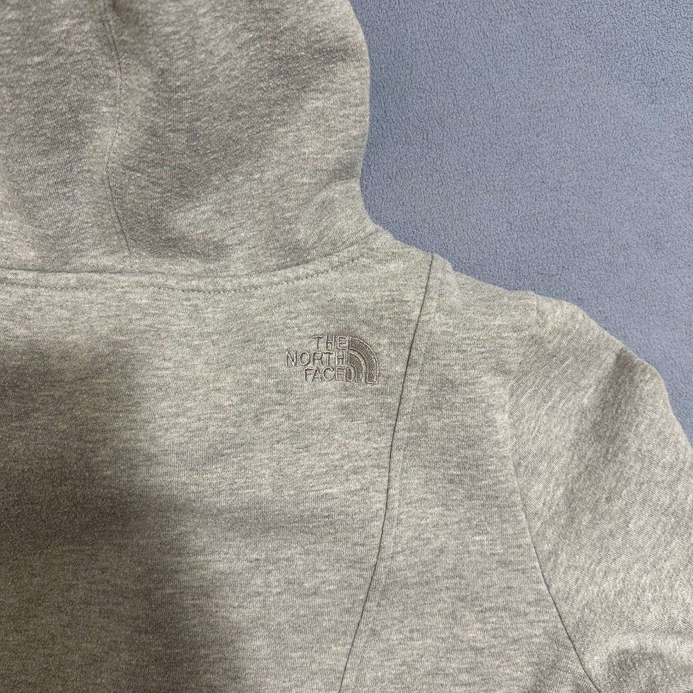 The North Face Heather Gray Full Zip Hoodie Asymmetrical Womens Size Large - Picture 9 of 13